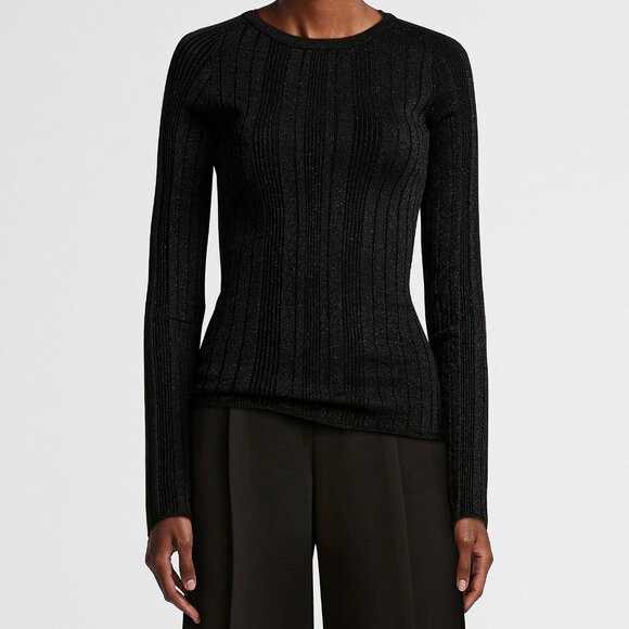 b.young Fine shimmering knit fitted textured sweater - Picture 1 of 3